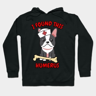 Funny french bulldog tells a lame joke Hoodie